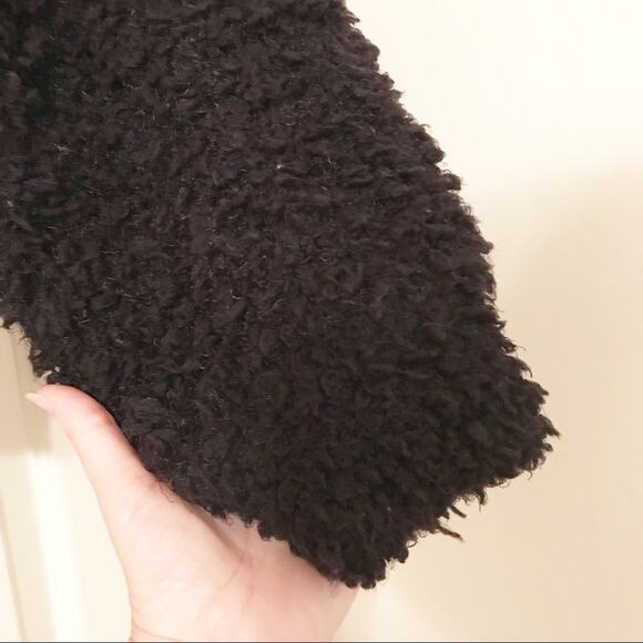 NWOT 1.State poodle texture pullover sweater black - Picture 7 of 10